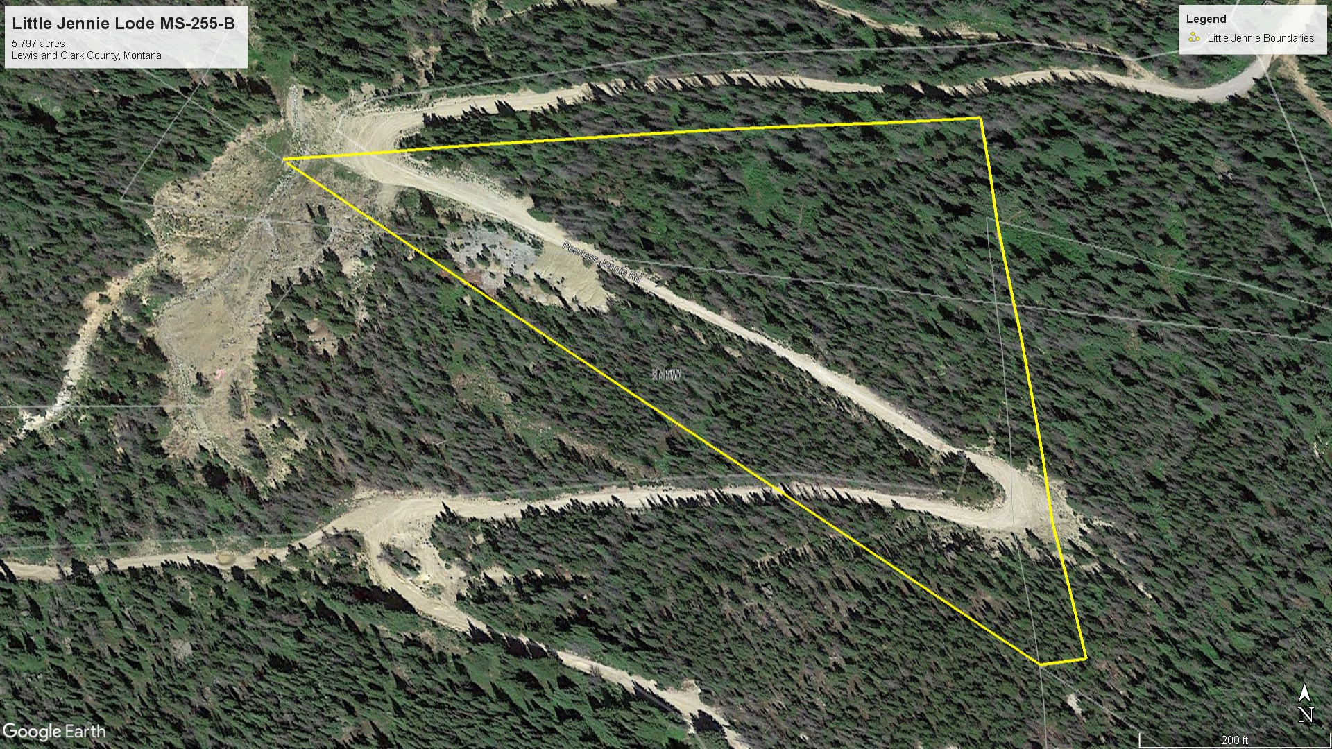 Gold Rush Expeditions, Inc Little Jennie Mineral Property Map